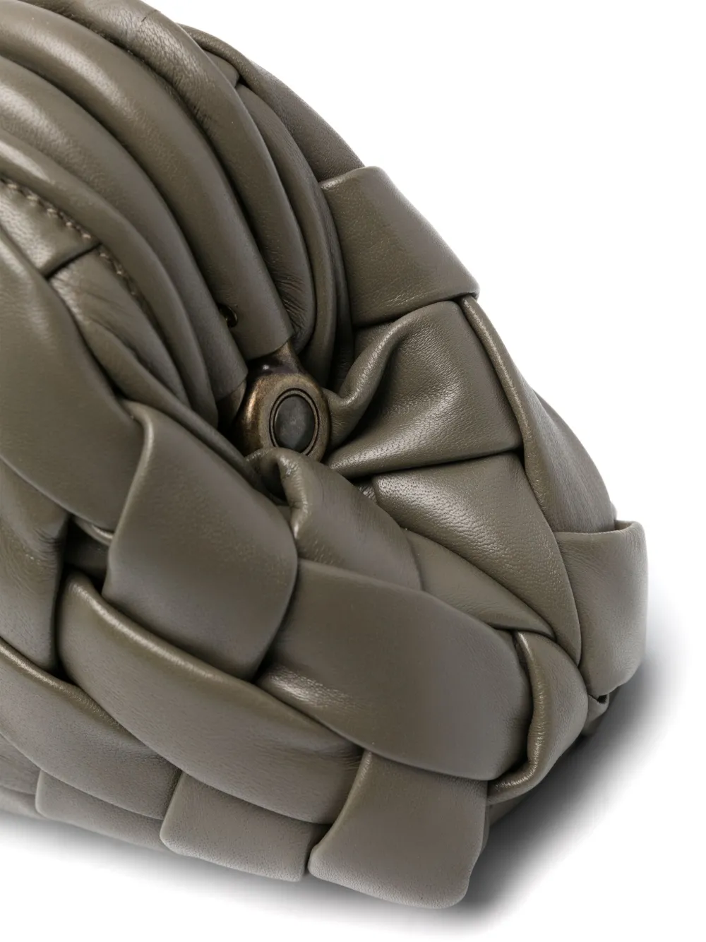 Officine Creative Helen clutch met stekker Groen