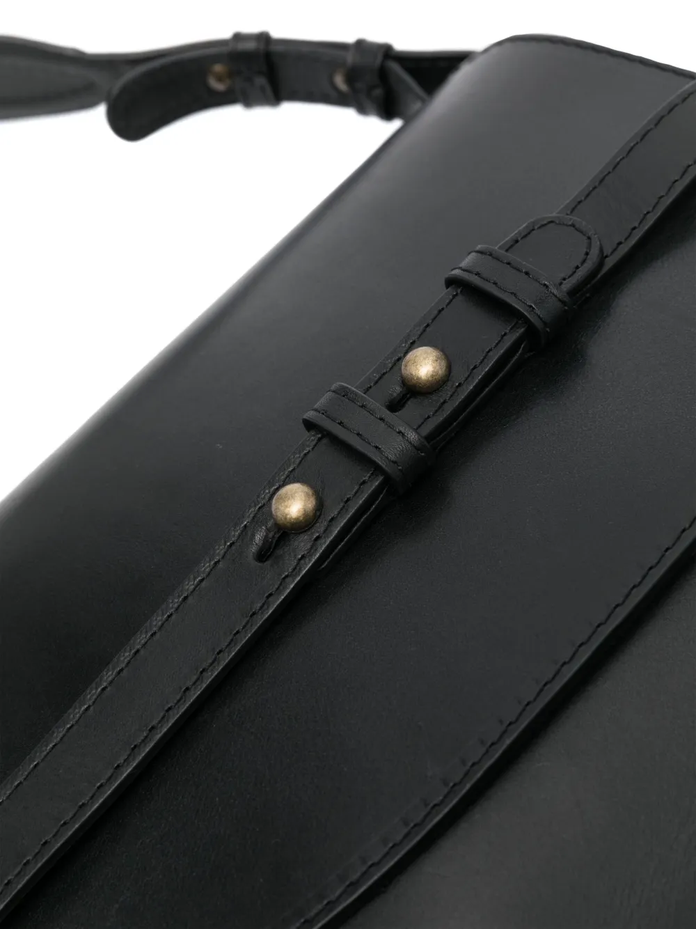 Officine Creative Saddle 011 Leather Crossbody Bag In Black