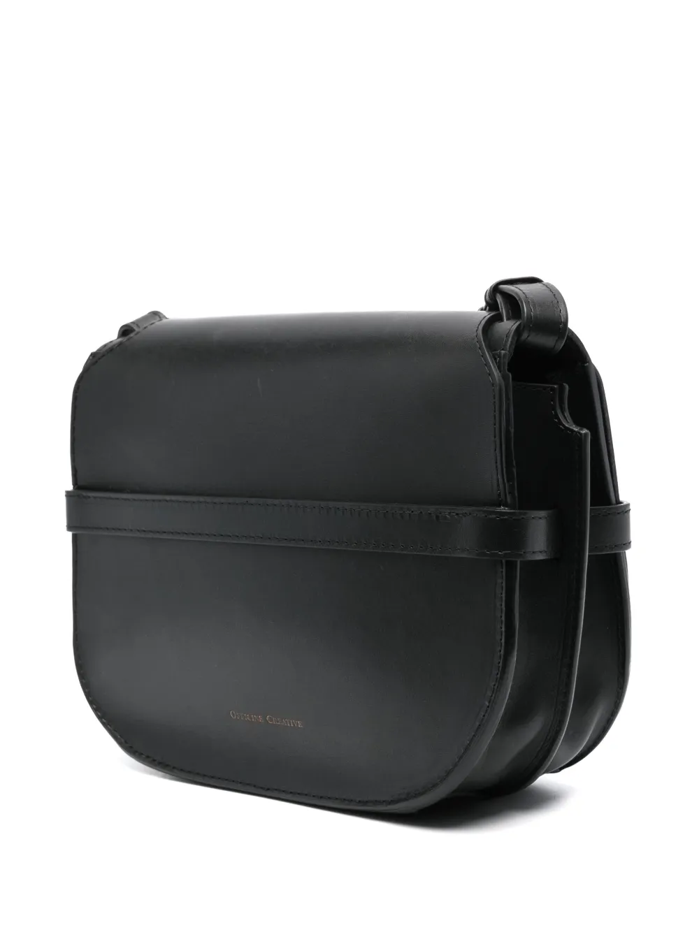 Officine Creative Saddle 011 Leather Crossbody Bag In Black