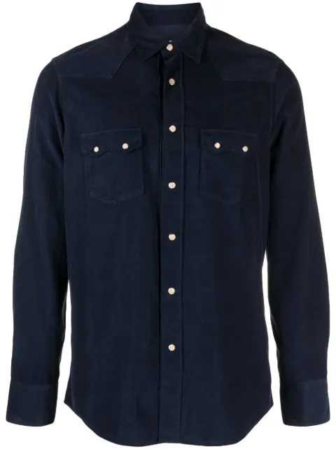Lardini longsleeved corduroy cotton shirt