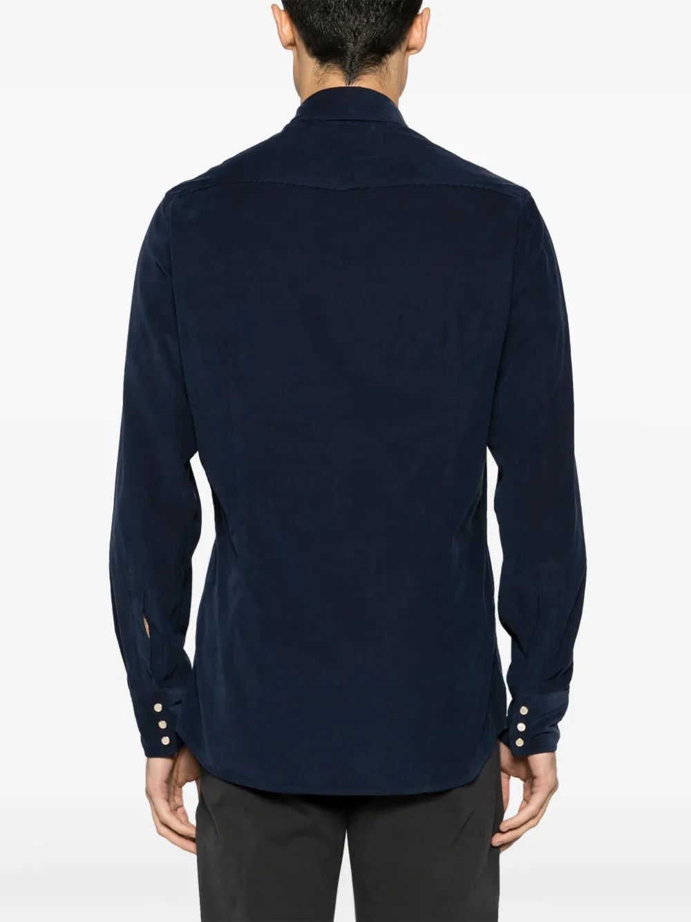 Lardini Ribfluwelen overhemd Blauw