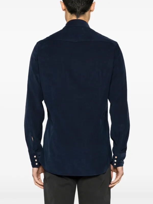 Lardini コーデュロイ シャツ | ブルー | FARFETCH JP