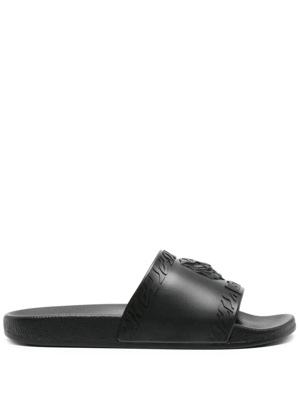 Just Cavalli logo-embossed open-toe slides Black