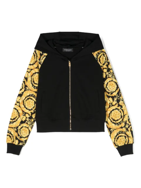 Versace Kids Barocco-print cotton jacket