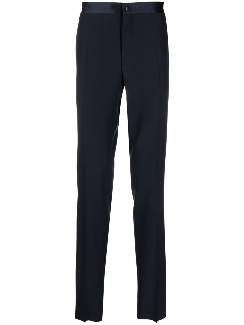 CANALI SIDE-STRIPE TAPERED-LEG TROUSERS