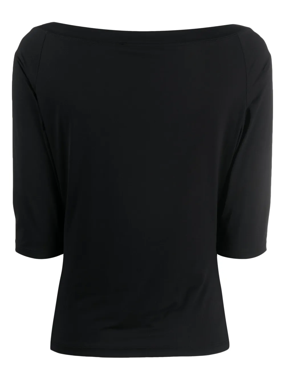 Seventy Blouse met boothals - Zwart