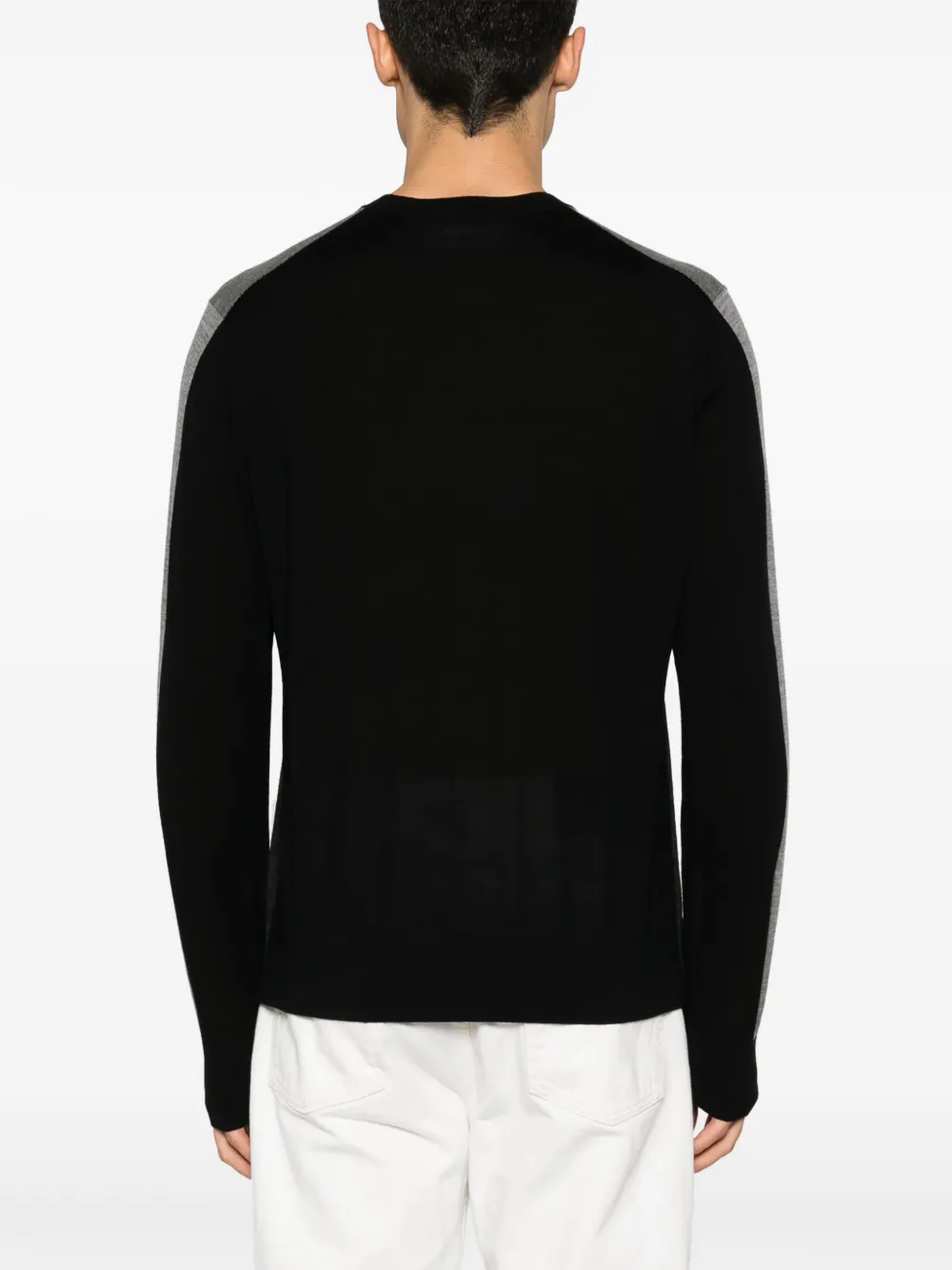 Neil Barrett Trui met colourblocking Zwart