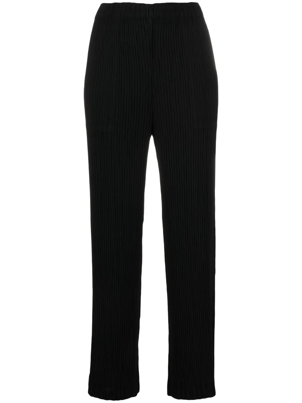 Issey Miyake Thicker Bottoms 2 Straight Trousers In Schwarz