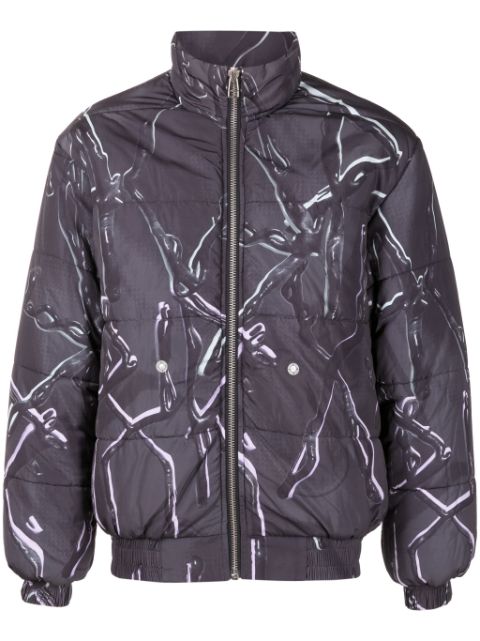 PACE X-Phora graphic-print padded jacket