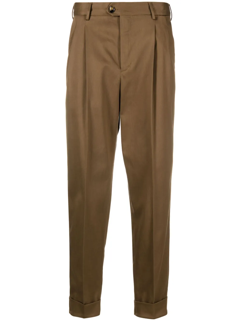 PT Torino The Reporter geplooide pantalon Bruin