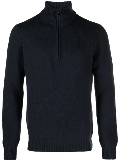Dell'oglio ribbed-edge high-neck jumper