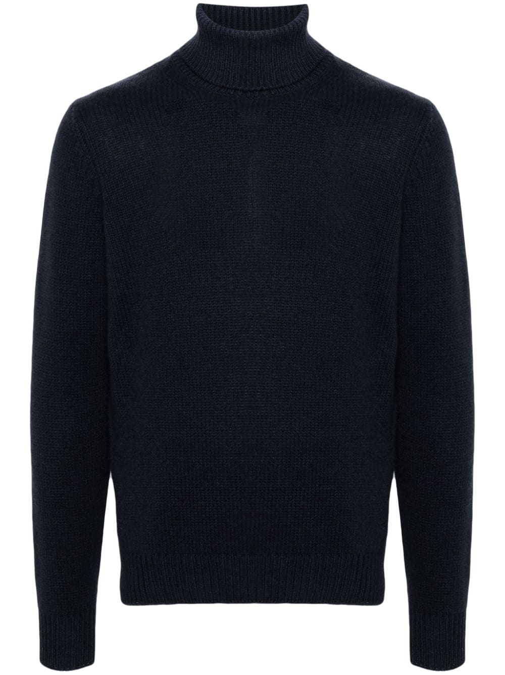 Dell'oglio Roll-neck Knit Jumper In Blue