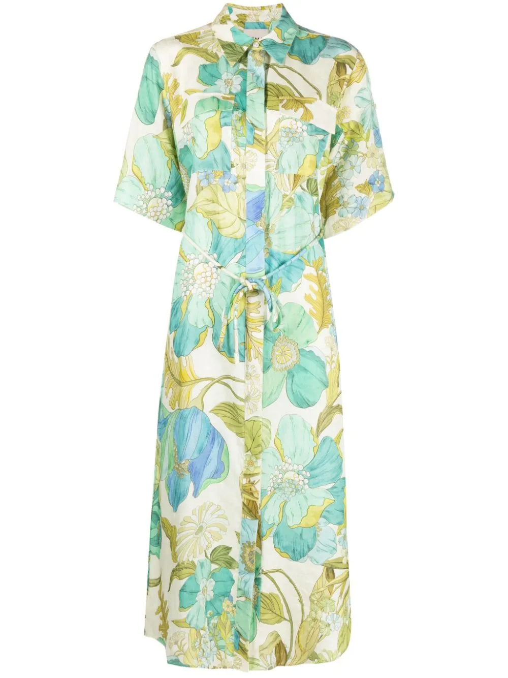 ALEMAIS JANIS LINEN SHIRTDRESS