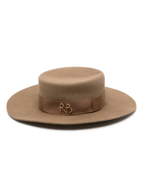 Ruslan Baginskiy Canotier wool-felt hat
