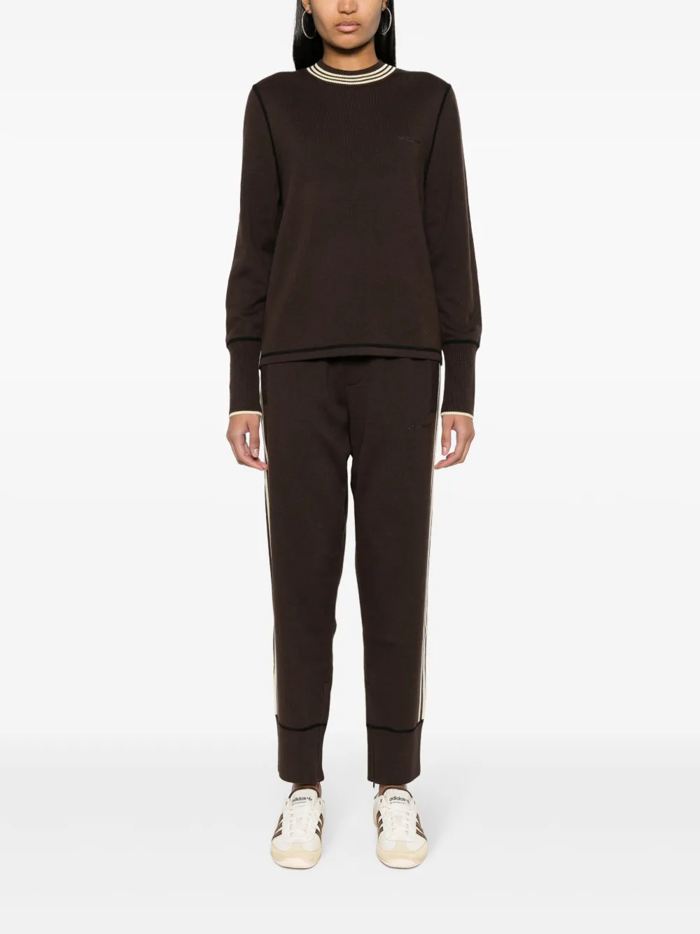 adidas x Wales Bonner trui van wolblend Bruin
