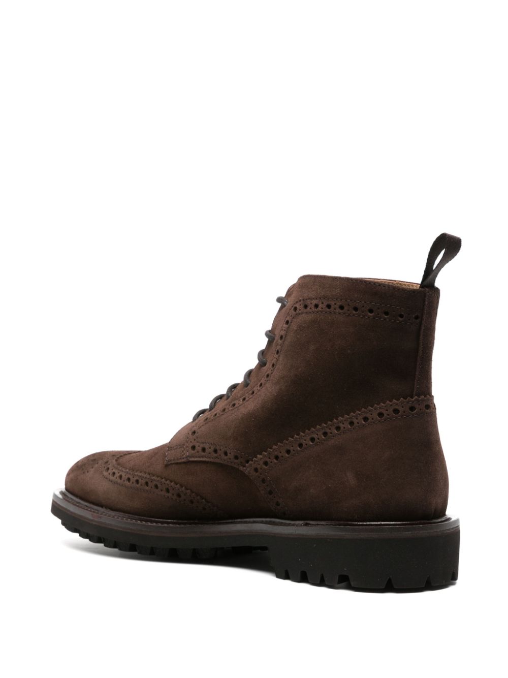 SCAROSSO THOMAS LACE-UP SUEDE BOOTS 