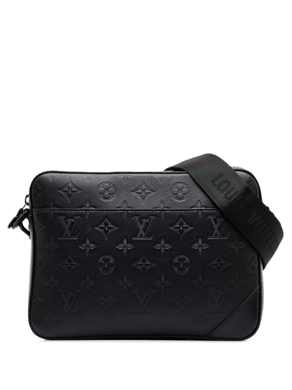 Louis Vuitton, Bags, Louis Vuitton Duo Messenger Bag Monogram Shadow  Leather Black