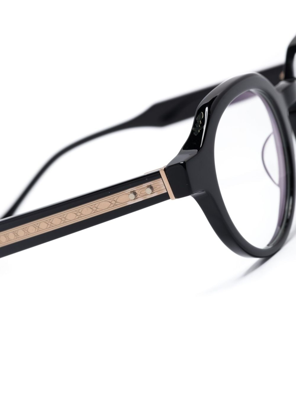 Shop Matsuda M1029 Round-frame Glasses In Black
