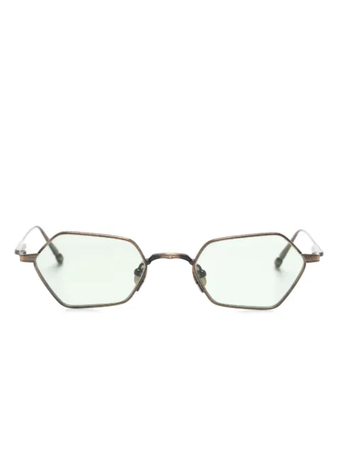 Matsuda geometric-frame titanium sunglasses