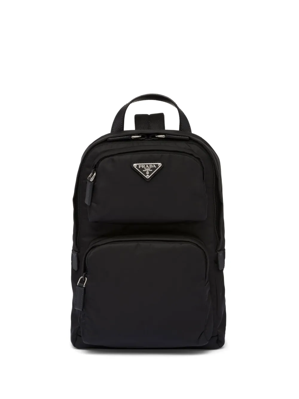 Prada Enamel triangle logo Backpack Farfetch