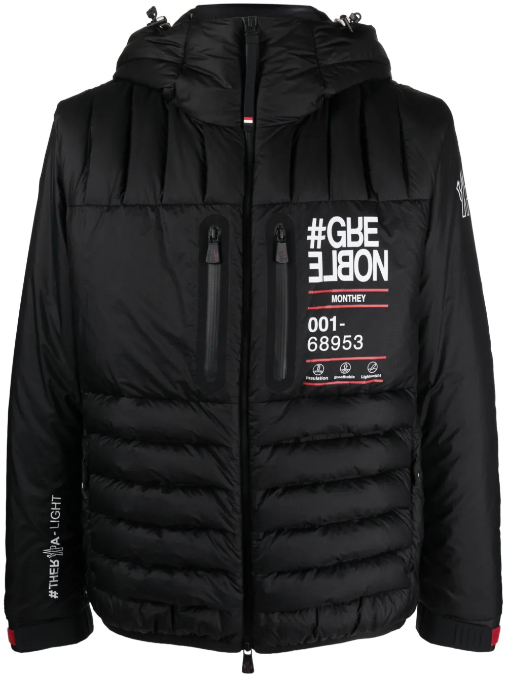 Moncler Grenoble Monthey zip-up padded jacket | Black | Image 1