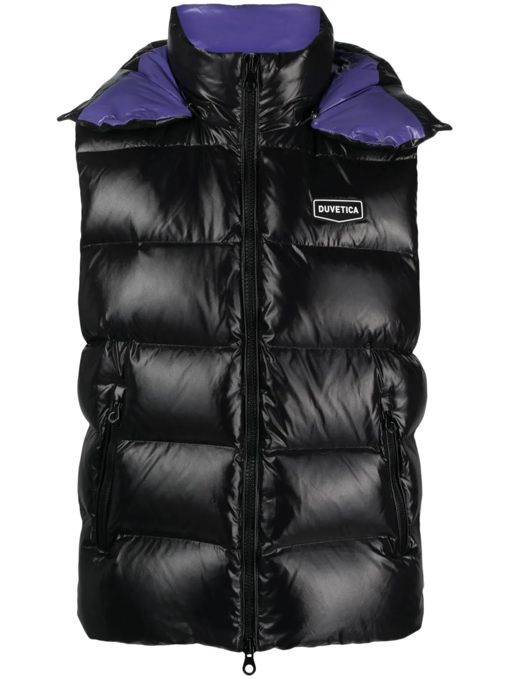 Duvetica Bodywarmer met logopatch Zwart