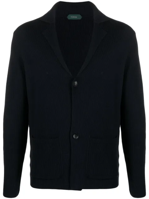 Zanone blazer con solapas de muesca