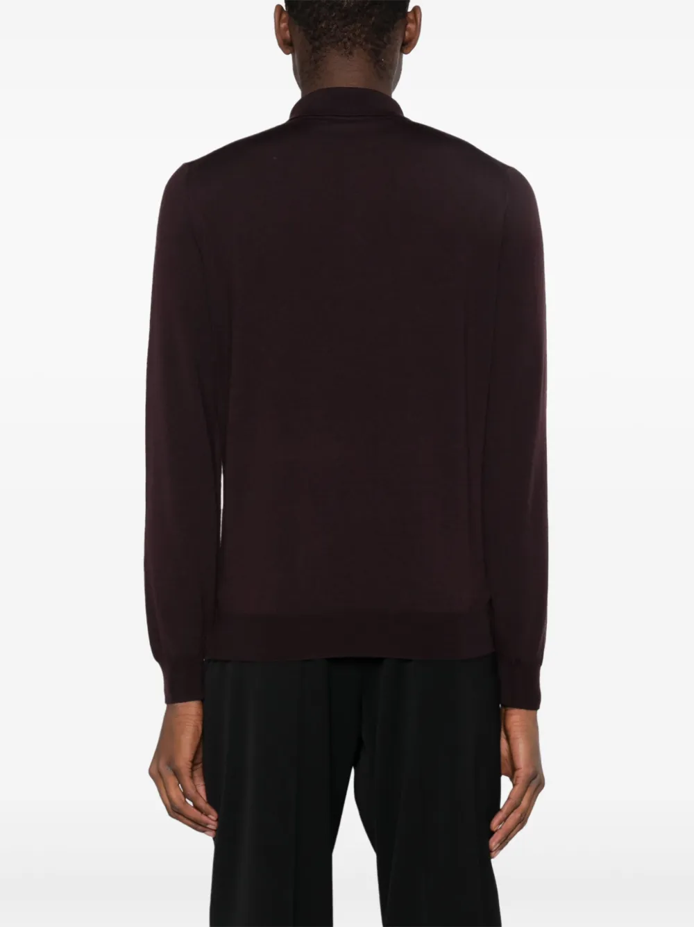 Shop Dell'oglio Half-zip Long-sleeve Jumper In Red