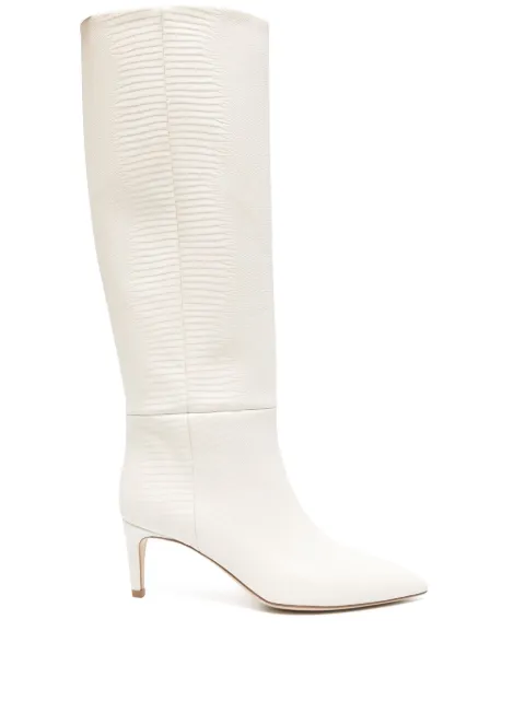 Paris Texas 65mm lizard-embossed boots