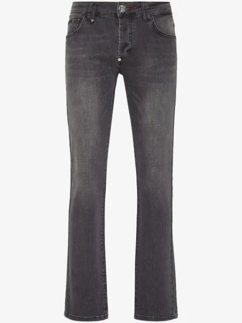 Philipp Plein Supreme Iconic low-rise straight-leg jeans