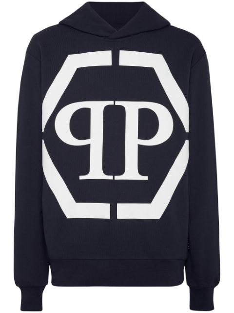 Philipp Plein Hexagon cotton hoodie Men