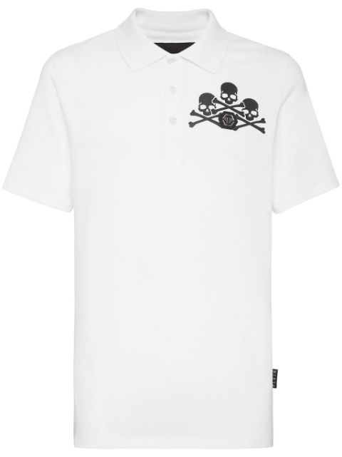 Philipp Plein skull logo polo shirt Men