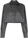 Prada Pre-Owned 2000s cropped chiffon silk shirt - Grey