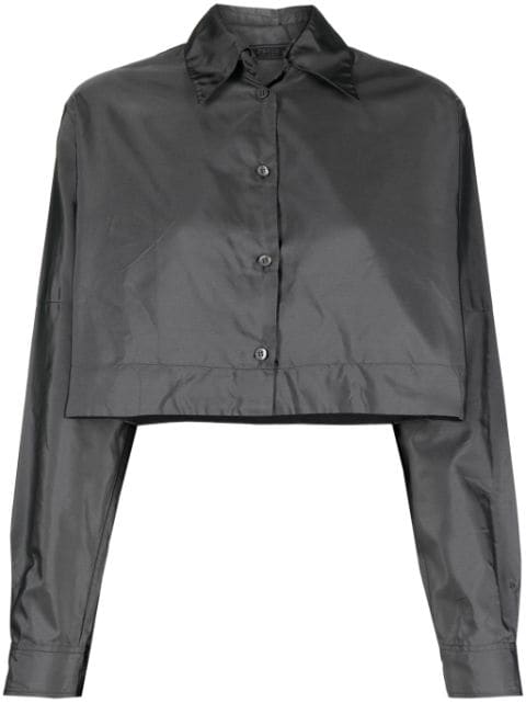 Prada Pre-Owned 2000s cropped chiffon silk shirt