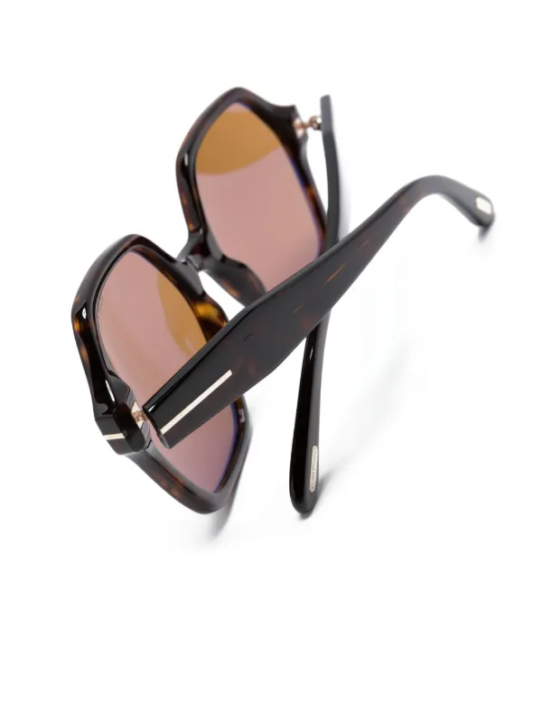 TOM FORD Eyewear Romy オーバーサイズ サングラス | ブラウン
