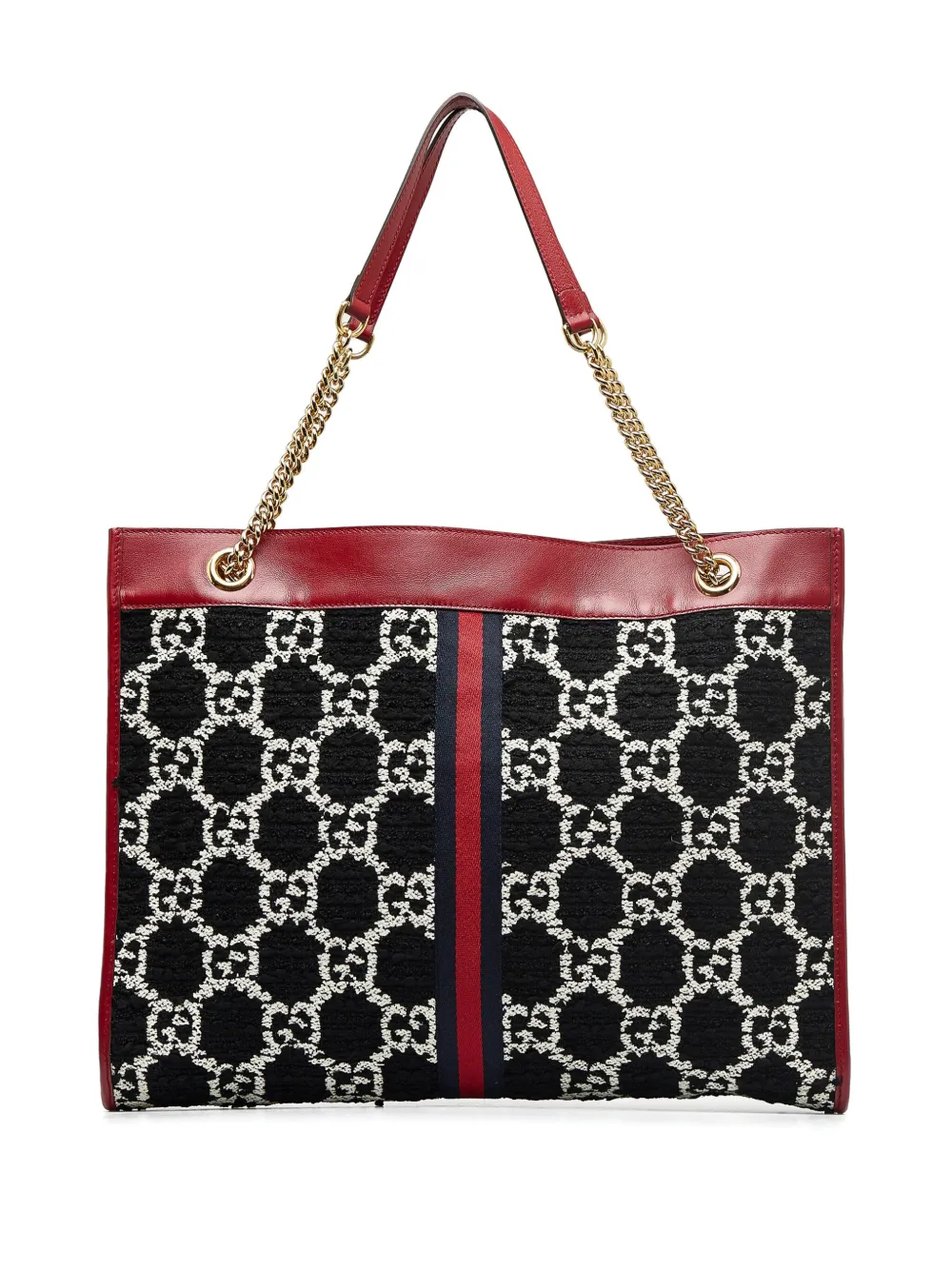 Gucci Pre-Owned Rajah GG tweed tote bag - Rood