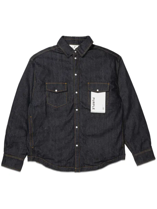 Veste en jean à logo appliqué - Purple Brand - Modalova