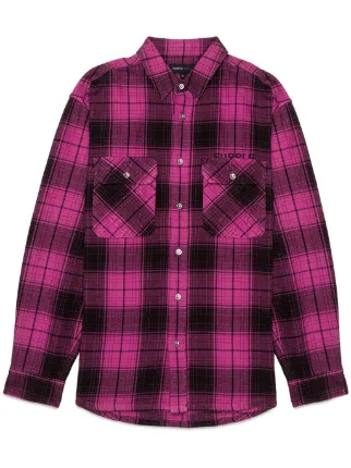 Purple Brand チェック シャツ | ピンク | FARFETCH JP