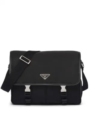 Prada サフィアーノレザー ショルダーバッグ | ブラック | FARFETCH JP