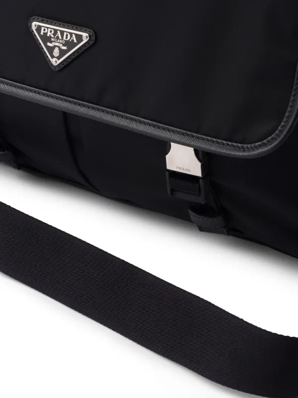 Prada Re-Nylon triangle-logo Shoulder Bag | Black | FARFETCH