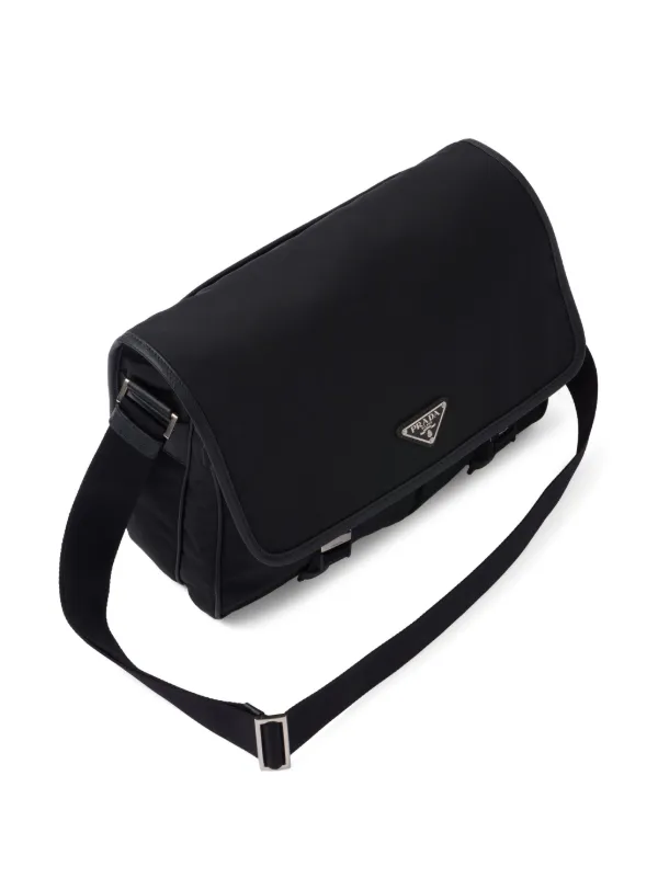 Prada Re-Nylon triangle-logo Crossbody Bag | Black | FARFETCH PL