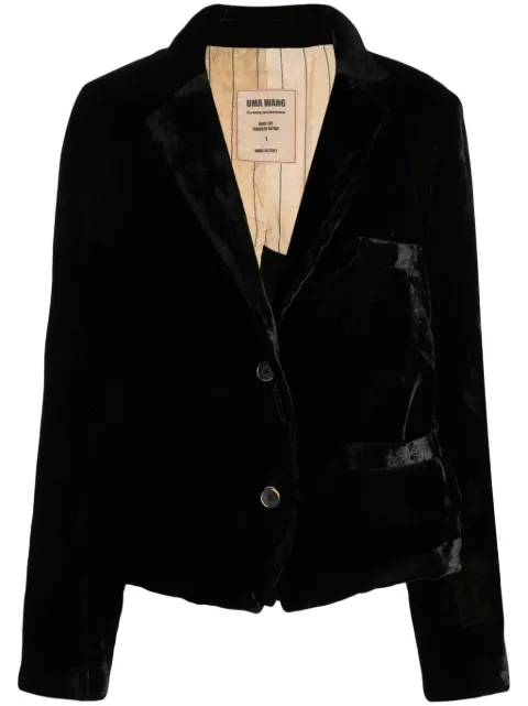 Uma Wang graphic-print single-breasted blazer