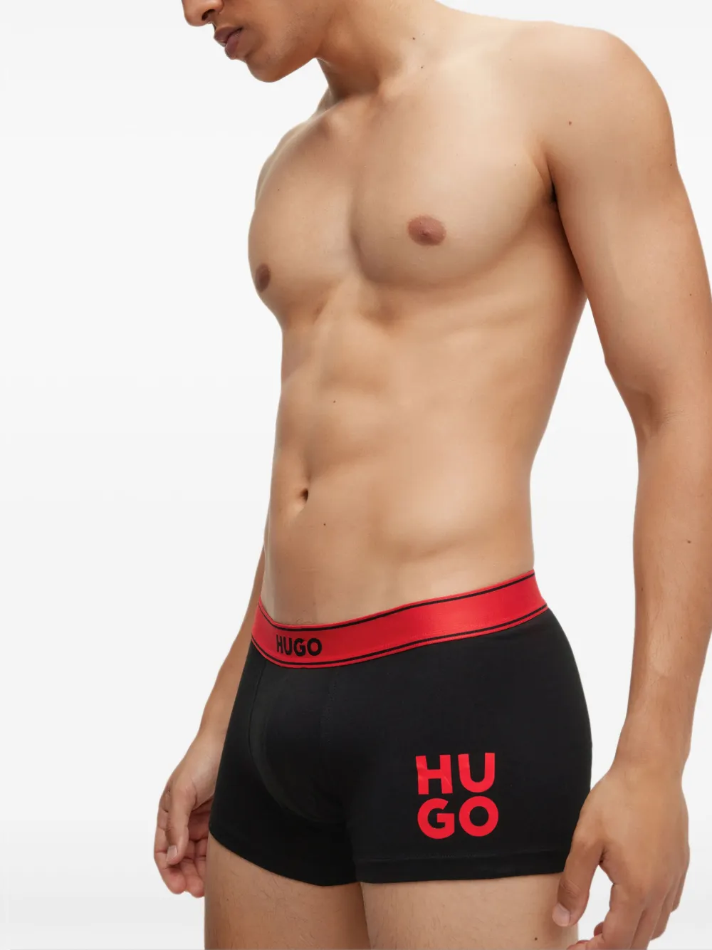 HUGO Cueca boxer com estampa de logo | Image 2