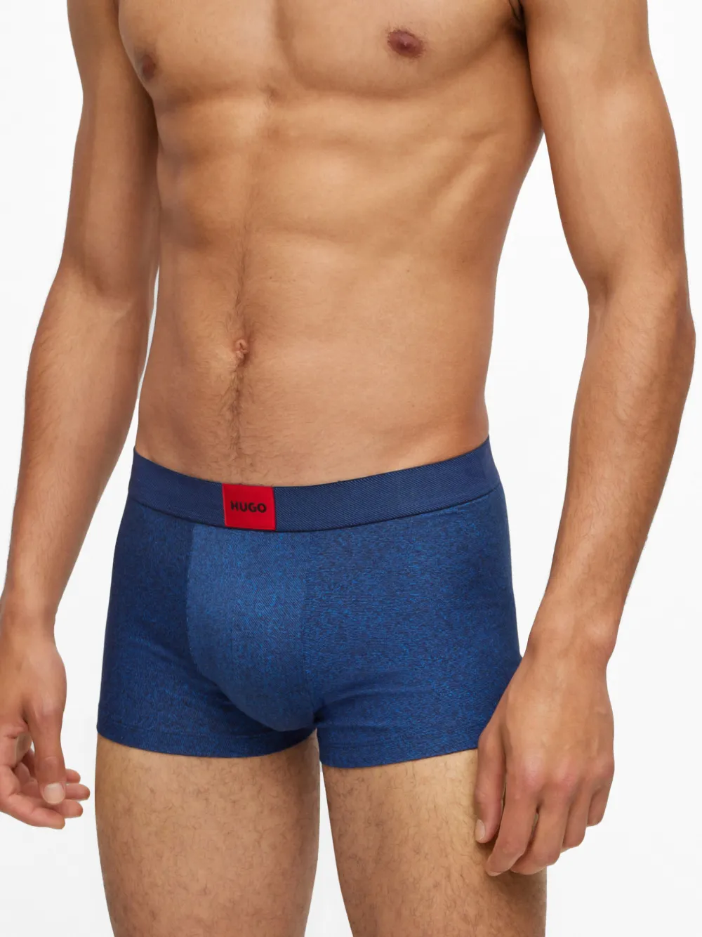 HUGO Cueca boxer com aplicação de logo | Image 2