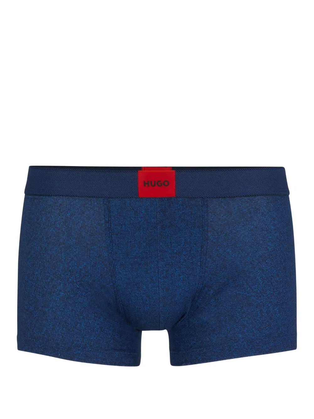 HUGO Cueca boxer com aplicação de logo | Azul | Image 1