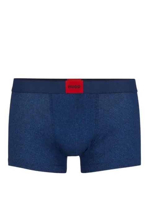 HUGO Cueca boxer com aplicação de logo