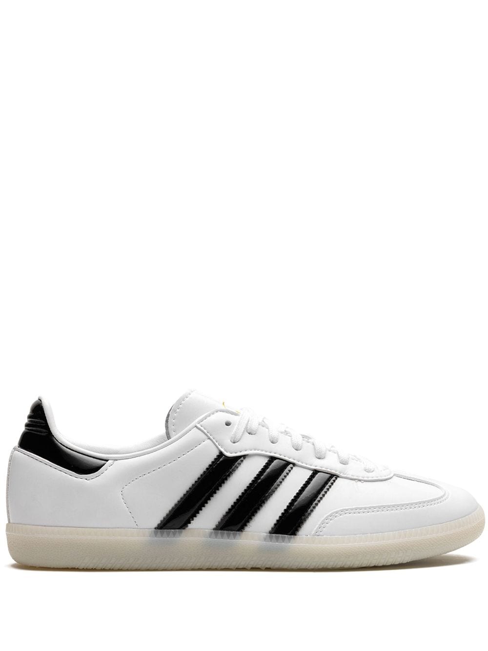 Shop Adidas Originals X Jason Dill Samba Patent-leather Sneakers In White