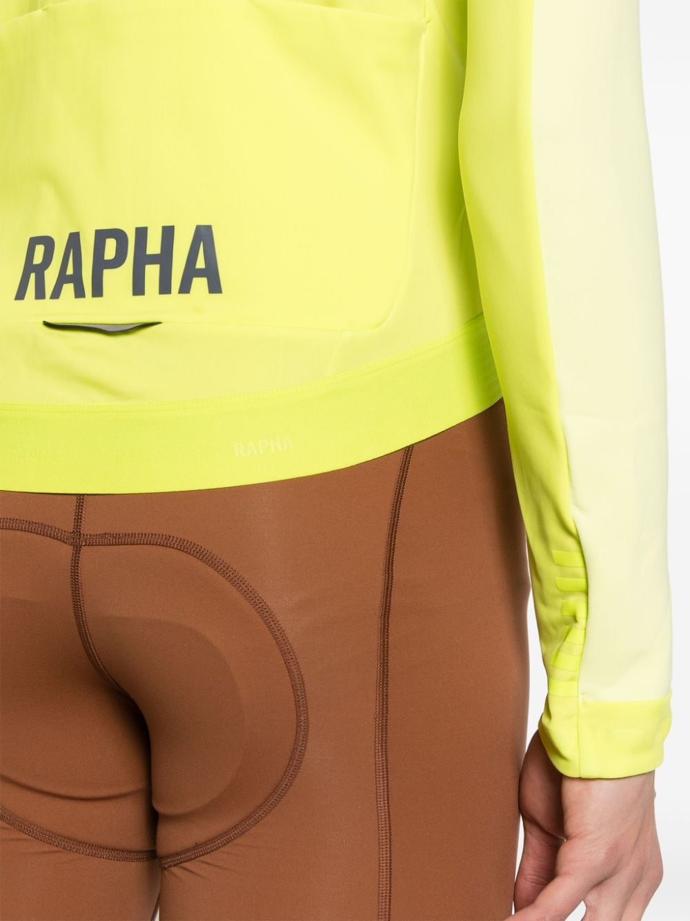 Shop Rapha Reflective Fleece-lining Performance Jacket In Green