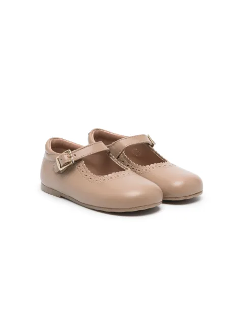 Eli1957   perforated-detail leather ballerina shoes