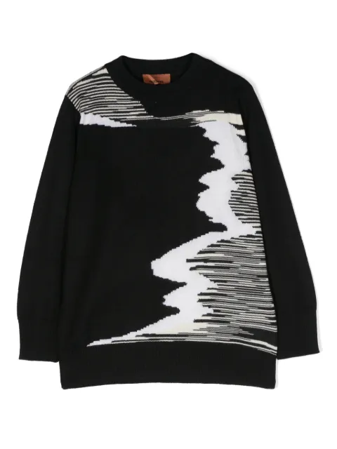 Missoni Kids intarsia-knit wool jumper